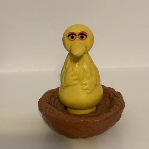 Vintage 1970's Fisher Price Sesame Street Big Bird & Nest Little People Figure