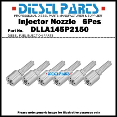 6Pcs Injector Nozzle DLLA145P2150 for Dodge Ram Cummins 6.7L 0445120177 5254261