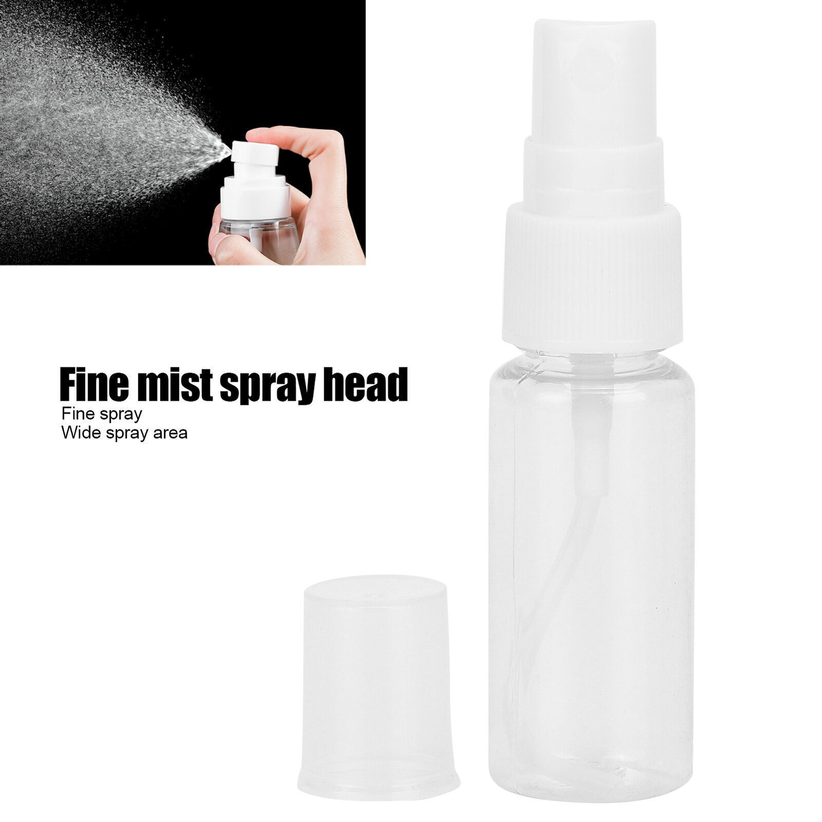 Mini Empty Travel Spray Bottle Transparent Refillable Fine Mist Cosmetic Spray