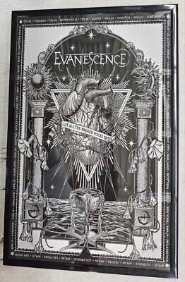 EVANHECOXポスター Evanescence 2023 tour Concert Poster 11 X 17 Framed | eBay