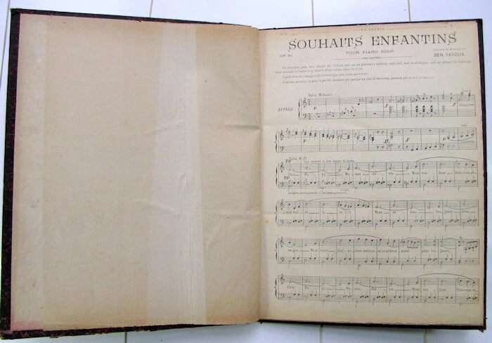 Album recueil 16 partitions anciennes chansons mi XIXe couvertures lithographie - Photo 4/4