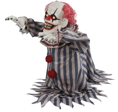 Halloween Animated Jumping Lunging Clown Prop Decoration Haunted House Ebay