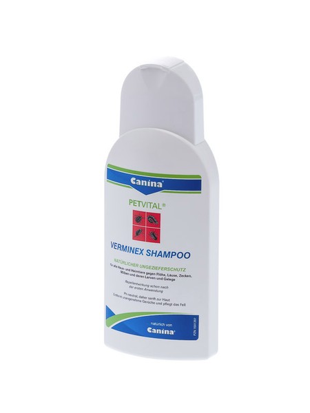 (23,80 €/100 Ml) Petvital Verminex Shampoo 250 Ml - Gegen FlöHe, Zecken U.A.-image