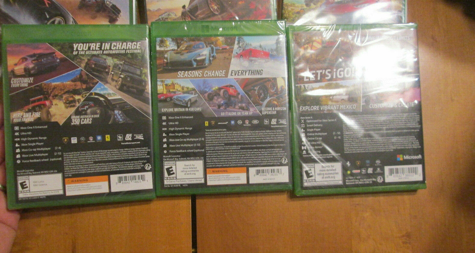 FORZA HORIZON 3 + 4 & 5 XBOX ONE LOT GAMES BRAND NEW FACTORY