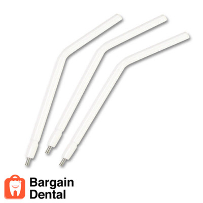 DEFEND Type Disposable Air Water 3 Way Syringe Tips Metal Core 150 Pcs/Bag White