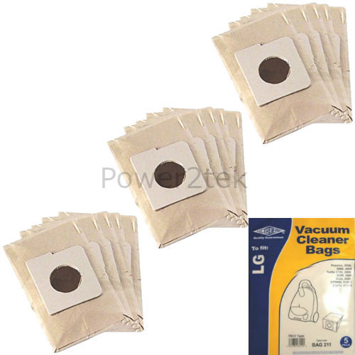 15 x TB33 Sacchetti per aspirapolvere per Hoover LG Turbo 1600 W UK | eBay