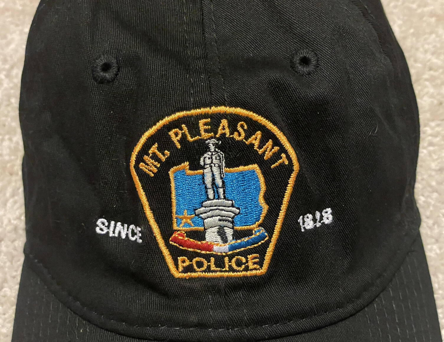 NEW ERA 39THIRTY MT. PLEASANT PA POLICE FLEX STRETCH HAT CAP BLACK L / XL FITTED eBay