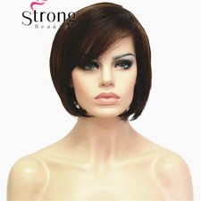 StrongBeauty Women's Bob Style Short Straight Hair Wig Synthetic Natural Wigs