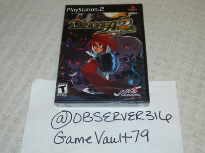 Disgaea 2: Cursed Memories Sony PlayStation 2 PS2 NEW FACTORY SEALED BLACK LABEL