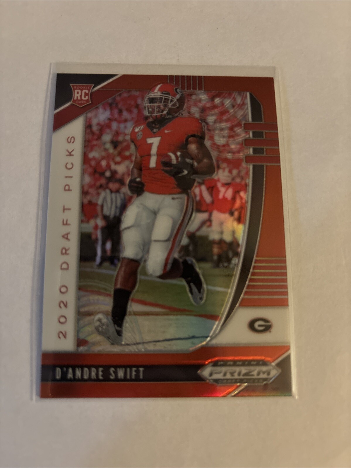2020 Panini Prizm Draft - Draft Picks Rookies Red Prizm #120 D'Andre Swift (RC)