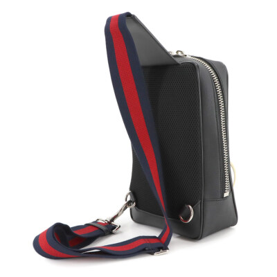 【専用出品】GUCCI ボディバッグ soft GG Supreme Black GUCCI Soft GG Supreme Sling Crossbody Bag Leather Black 478325