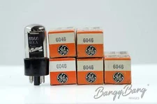 5 Vintage 6046 General Electric Octal Computer Rated Beam Power - Bangybang.tube