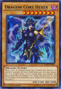 Dragon Core Hexer - INOV-EN001 - Rare - 1st Edition x3 - Lightly Played