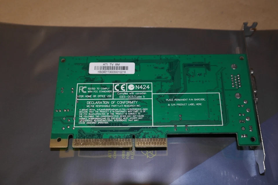 ATI Rage Mobility-P graphics video VGA card 8 MB SGRAM AGP - Image 3 of 4