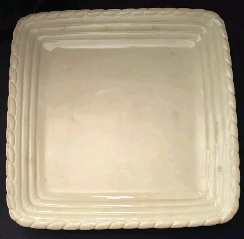 ARTIMINO TUSCAN COUNTRYSIDE CREAM SQUARE DINNER PLATE(S) 11 3/8"