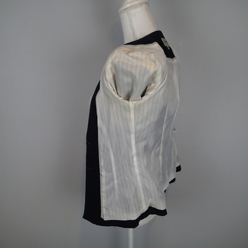 Patrizia Luca Milano xs Black Ruched Blazer Jacket 3/4 sleeve n7 - Picture 10 of 12