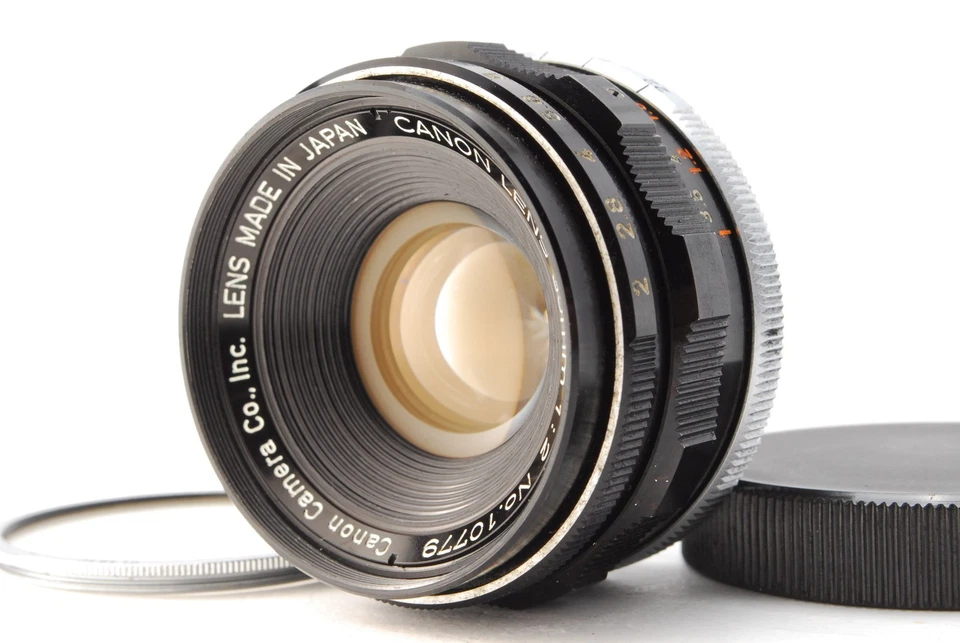 [Exc+5/estuche] Lente gran angular Canon 35 mm F/2 MF L39 LTM tornillo Leica de JAPÓN Foto 2 de 4