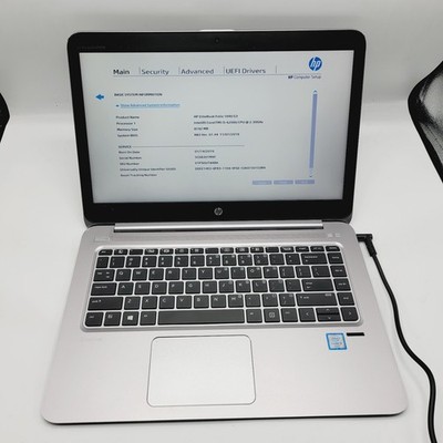 HP EliteBook  1040 G3 Core i5-6200u 2.3GHz 8GB RAM No HDD 14'' ***Boot to Bios