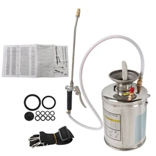 1 Gallon 4L Pump Sprayer w/ 3ft Reinforced Hose Stainless Steel Sprayer New