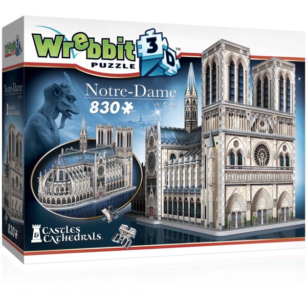 Kathedrale Notre Dame 3D Puzzle (830 Teile)-image