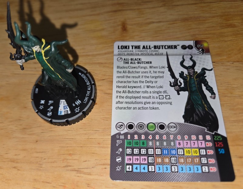 Marvel HeroClix Venom Chase 057 Loki the All Butcher