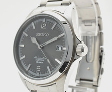 【SALE】[MINT]Vintage SEIKO 4R35-02R0 TiCTAC Gray Dial Date AT Men's Watch JAPAN