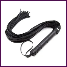 High Quality Pu Leather Pimp Whip Racing Riding Crop Party Flogger Hand Cuffs