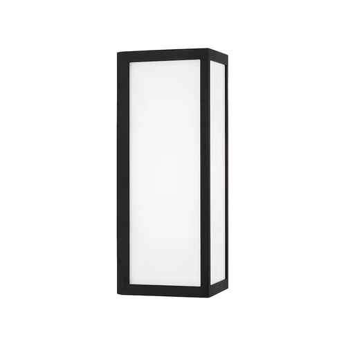 Capital Lighting Irvin 1Lt Outdoor Wall-Lantern, Black/White - 954711BK-LD - Picture 1 of 1