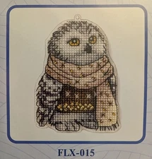 Wonderland Crafts Owl Ornament FLX-015 Cross-stitch Kit - Plastic Canvas Base