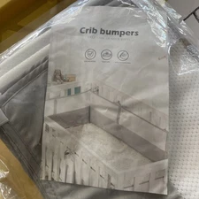 deluxe crib  set 4 pc Gray Color New Factory Sealed