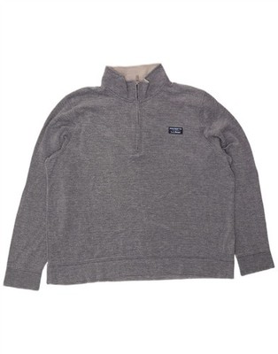 L.L.Bean Herren Traditional Fit Sweatshirt Pullover XL blau gefleckt Baumwolle DY18