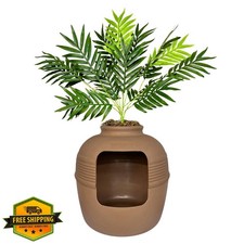 Good Pet Stuff Hidden Litter Box Planter Mocha Brown