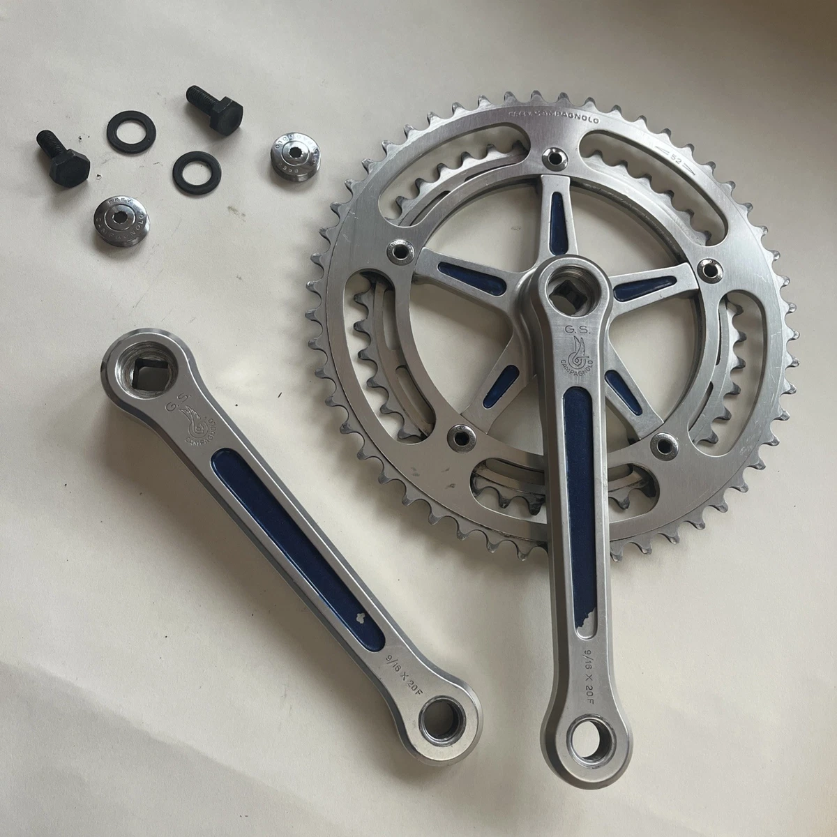 🚴 Manivelles Campagnolo Pista 170 Mm – 151 BCD – Monoplatin – Italie – Pour Piste Ou Fixie