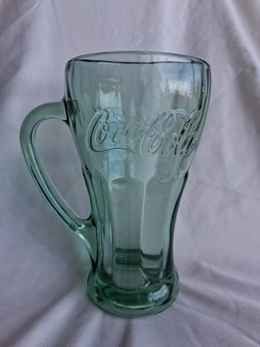 Vintage Libby Green Glass Coca-Cola Flared 16 oz  - EUC -  Heavy Weighs 1.33 lbs