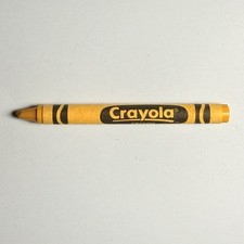 Dandelion Crayola Crayon- Gently USED, Retired Color- 80s 90s