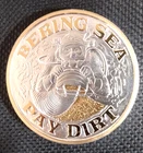 Bering Sea Gold TV Series Paydirt 24K Gold Gilded 1 oz Silver 4,390 Worldwide