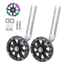 Universal Bicycle Training Wheels - Adjustable Stabiliser Support Wheels for