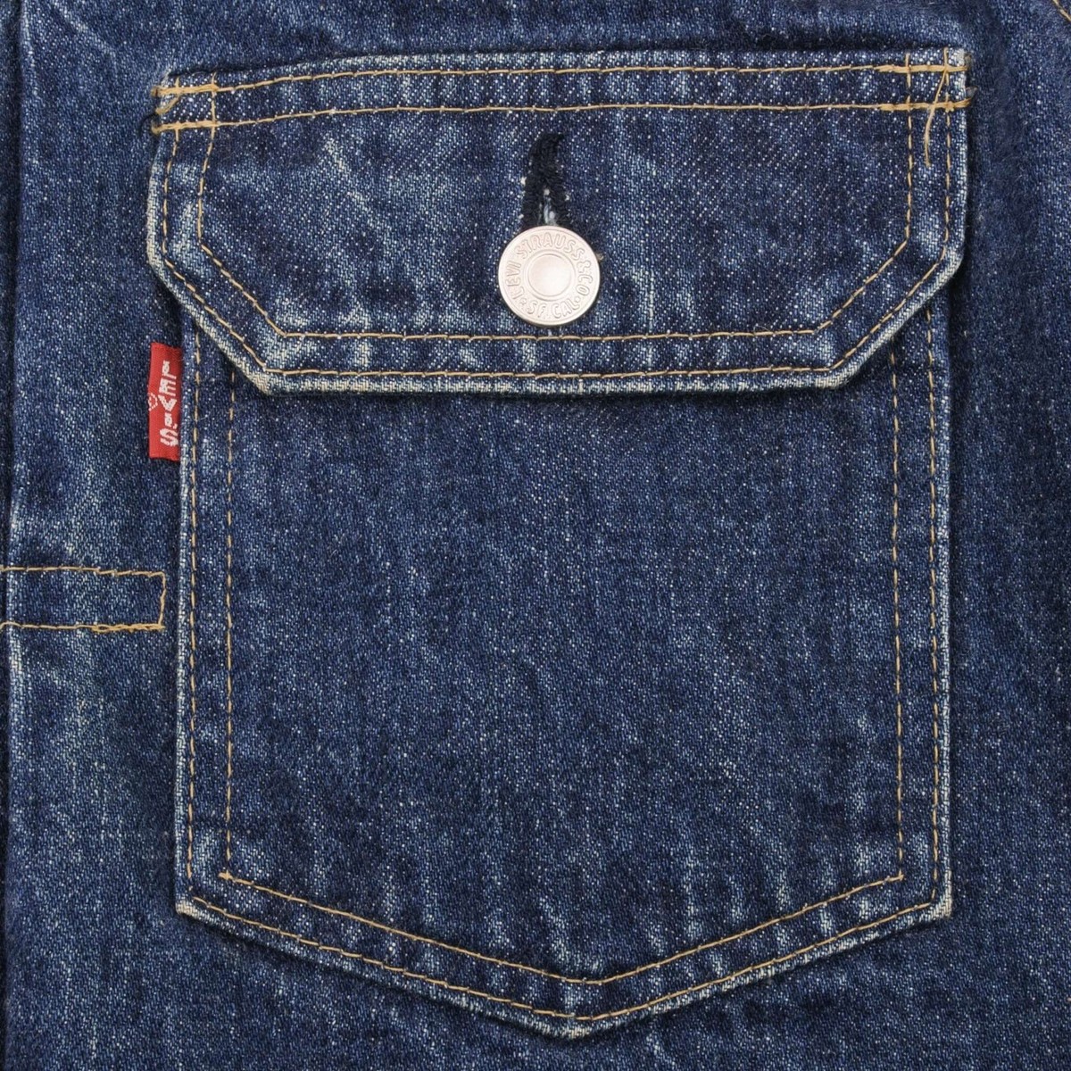 VINTAGE LEVIS TYPE 1 FIRST JAPANESE DENIM JACKET BIG E 1990S SIZE