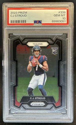 2023 Panini Prizm C.J. Stroud RC Rookie #339 Texans PSA 10 GEM MINT