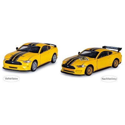 Jamara Ford Mustang GT Diecast 1:42 gelb 2in1 Modellfahrzeug