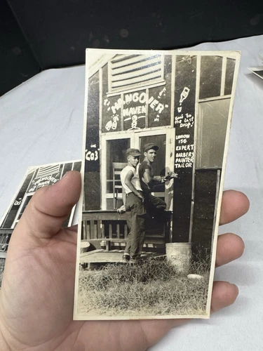 union 156 hangover haven photo WWII WW2 bar barber war military soldiers