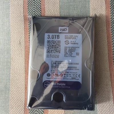 WESTERN DIGITAL PURPLE 3TB 5400 RPM 3.5'' WD30PURX SURVEILLANCE DRIVE