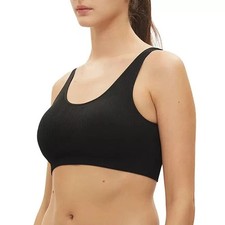 Gap Body Women's 2-Pack Stretch Ribbed Tagless Seamless Comfort Bras Large