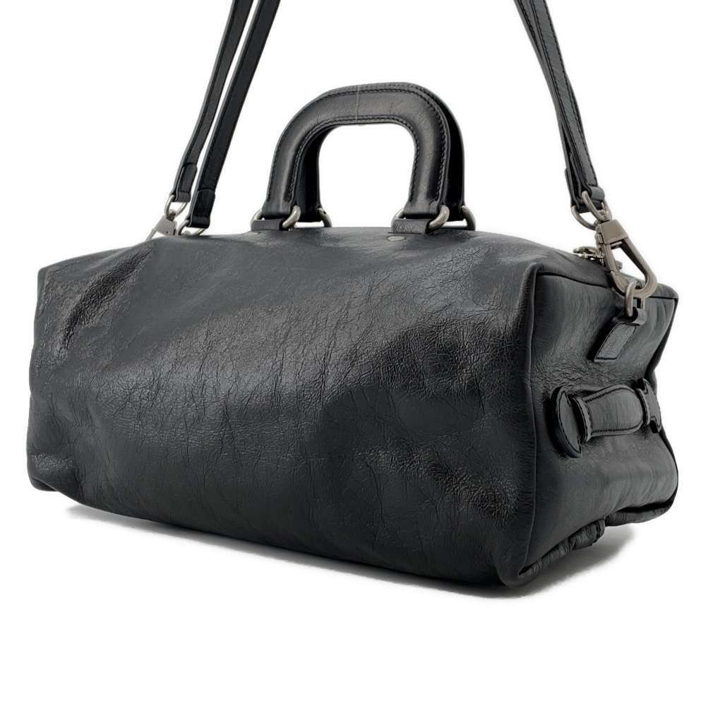 グッチ GUCCIレザーボストンバッグ ハンドバッグブラック587866
