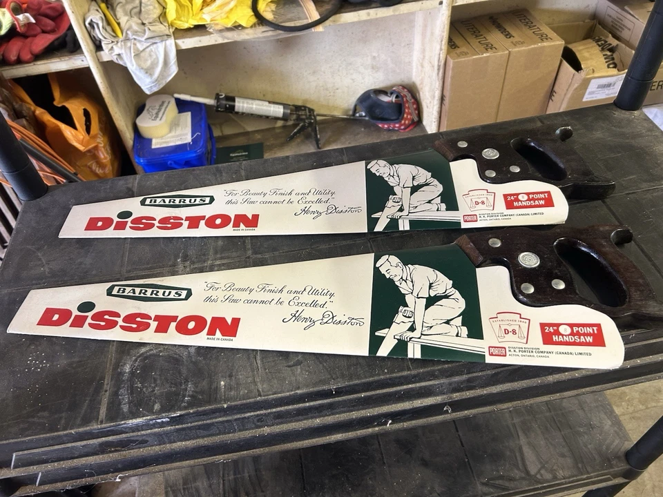 DISSTON D-8 HANDSAW X2 24” Brand New In Original Box - Image 3 of 4