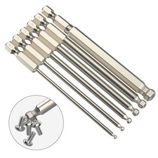 Screwdriver Bit Hand Tools 100mm Long 6.35mm  1/4 Inch hex Alloy Steel