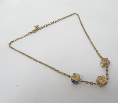 Authentische LOUIS VUITTON Halskette Collier Gamble Kette Halskette #51524