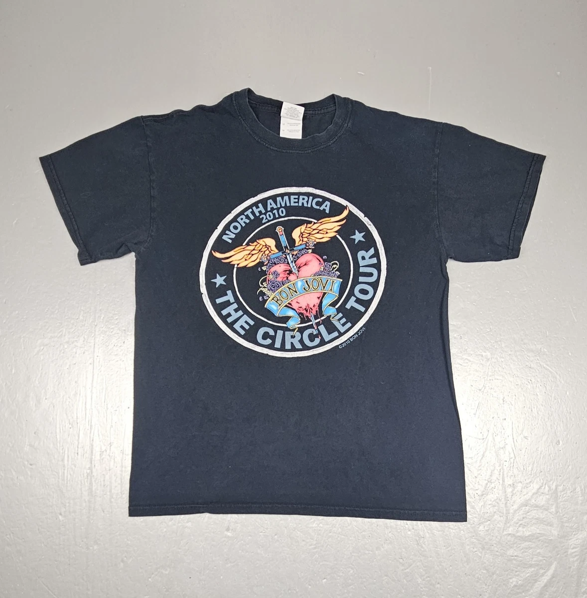 bonjovi ツアーユニフォーム　ブラウン　ブルー　83 bon jovi tour shirt products for sale | eBay