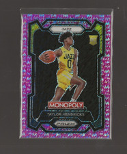 2023-24 Prizm Monopoly Taylor Hendricks Rookie Pink Money Shimmer #2/5 Utah Jazz