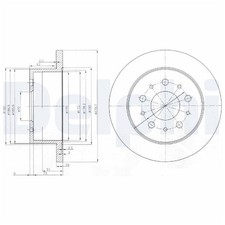 2x Delphi Scheibenbremse hinten 4249L0 1606306680 1618862980 1341046080 | 283900